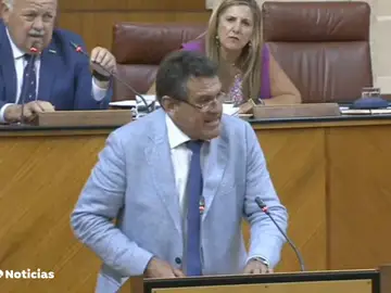 Rafael Segovia en el parlamento andaluz