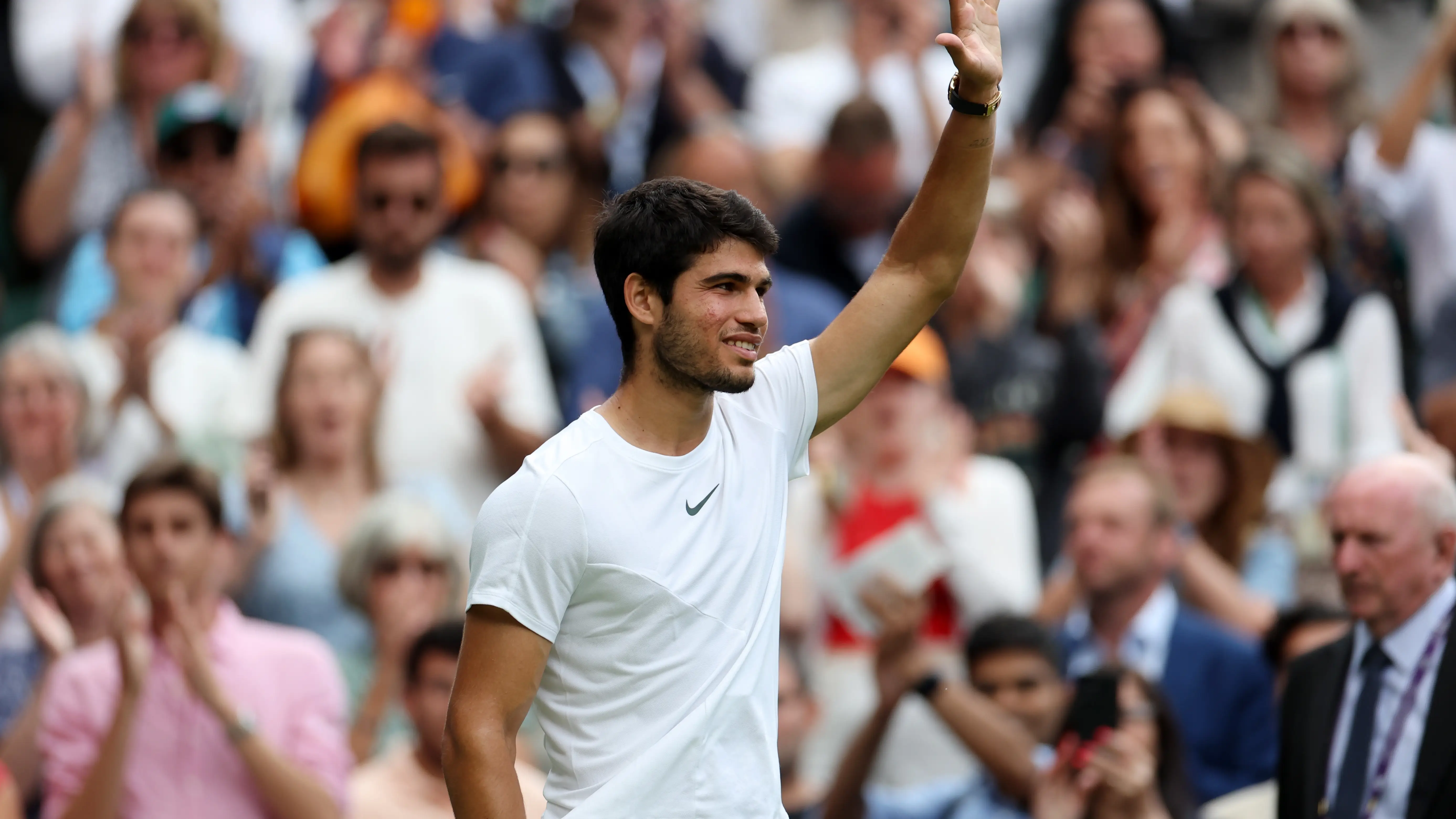 Carlos Alcaraz, tras meterse en las semifinales de Wimbledon Carlos Alcaraz, tras meterse en las semifinales de Wimbledon
