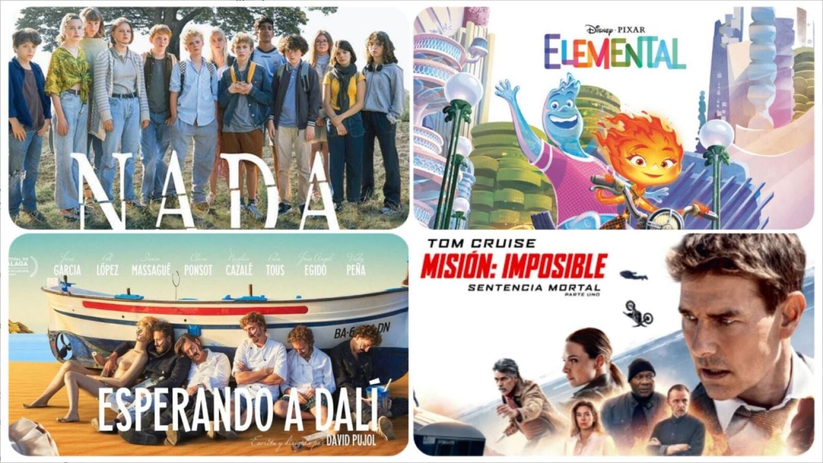 Tom Cruise y su nueva 'Misión imposible' protagonizan lo nuevo de la cartelera con 'Elemental', 'Nada' o 'Esperando a Dalí'