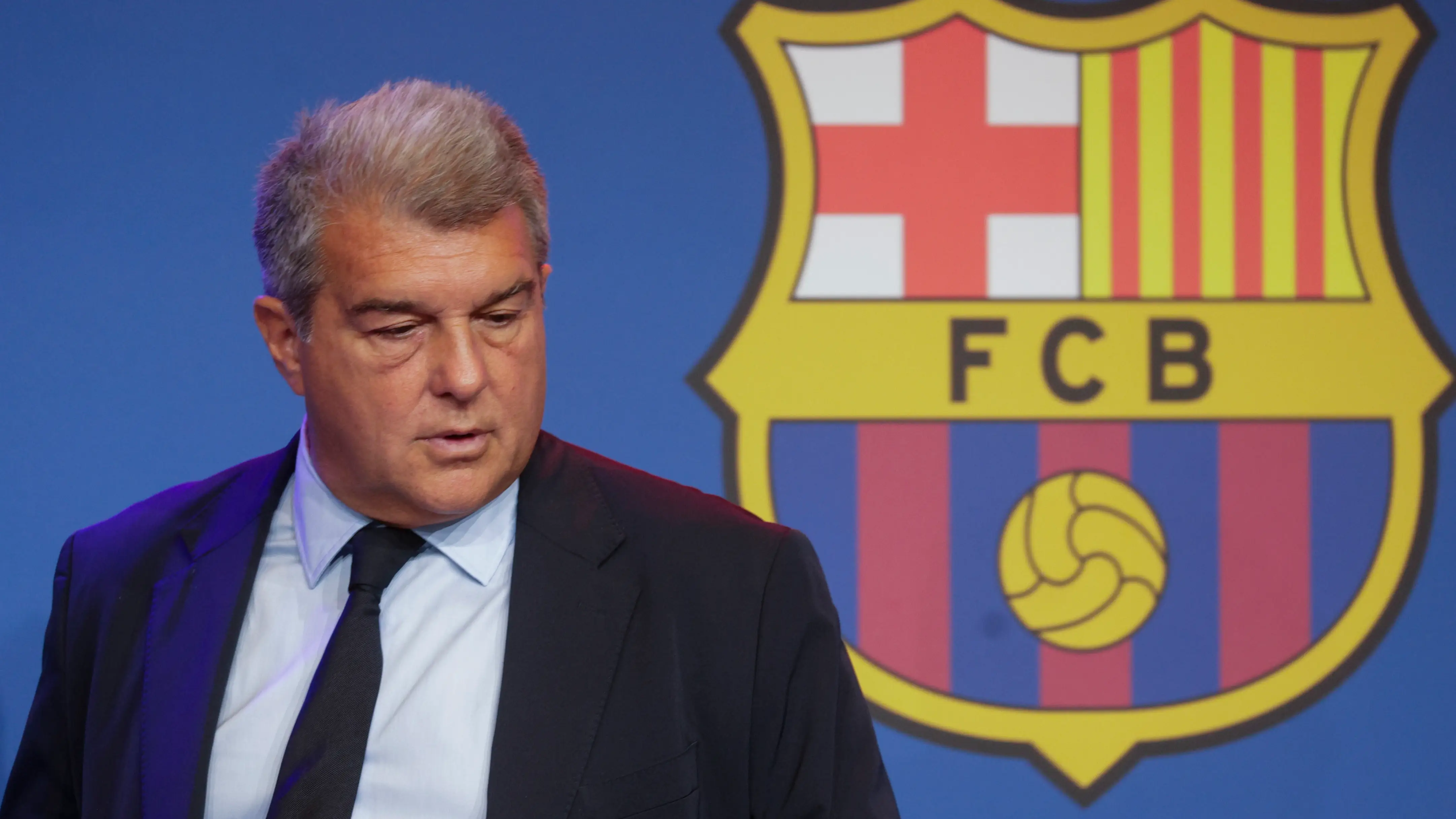 El presidente del Barcelona, Joan Laporta El presidente del Barcelona, Joan Laporta
