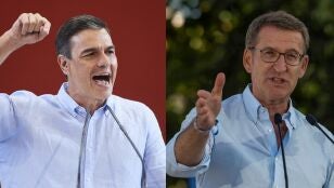 Pedro S&aacute;nchez y Alberto N&uacute;&ntilde;ez Feij&oacute;o