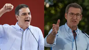 Pedro Sánchez y Alberto Núñez Feijóo