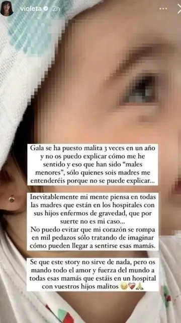 Violeta Mangriñán habla sobre cómo se ha sentido al ver a su hija mala Violeta Mangriñán habla sobre cómo se ha sentido al ver a su hija mala