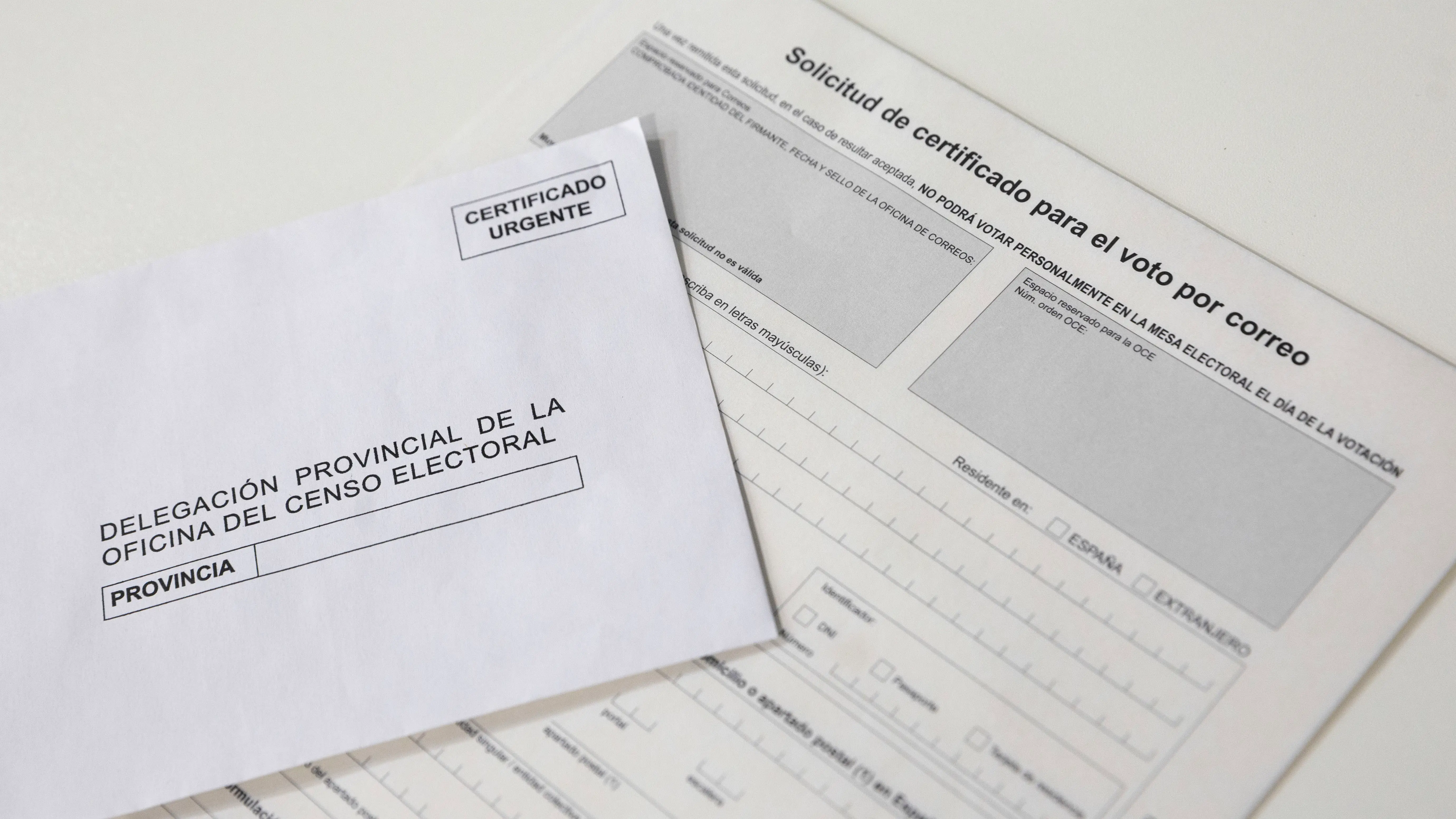 Certificado para el voto por correo Certificado para el voto por correo