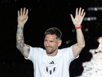 Leo Messi, en su presentación con el Inter Miami