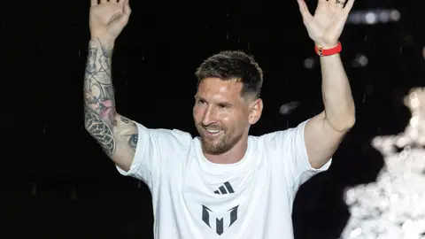 Leo Messi, en su presentación con el Inter Miami Leo Messi, en su presentación con el Inter Miami