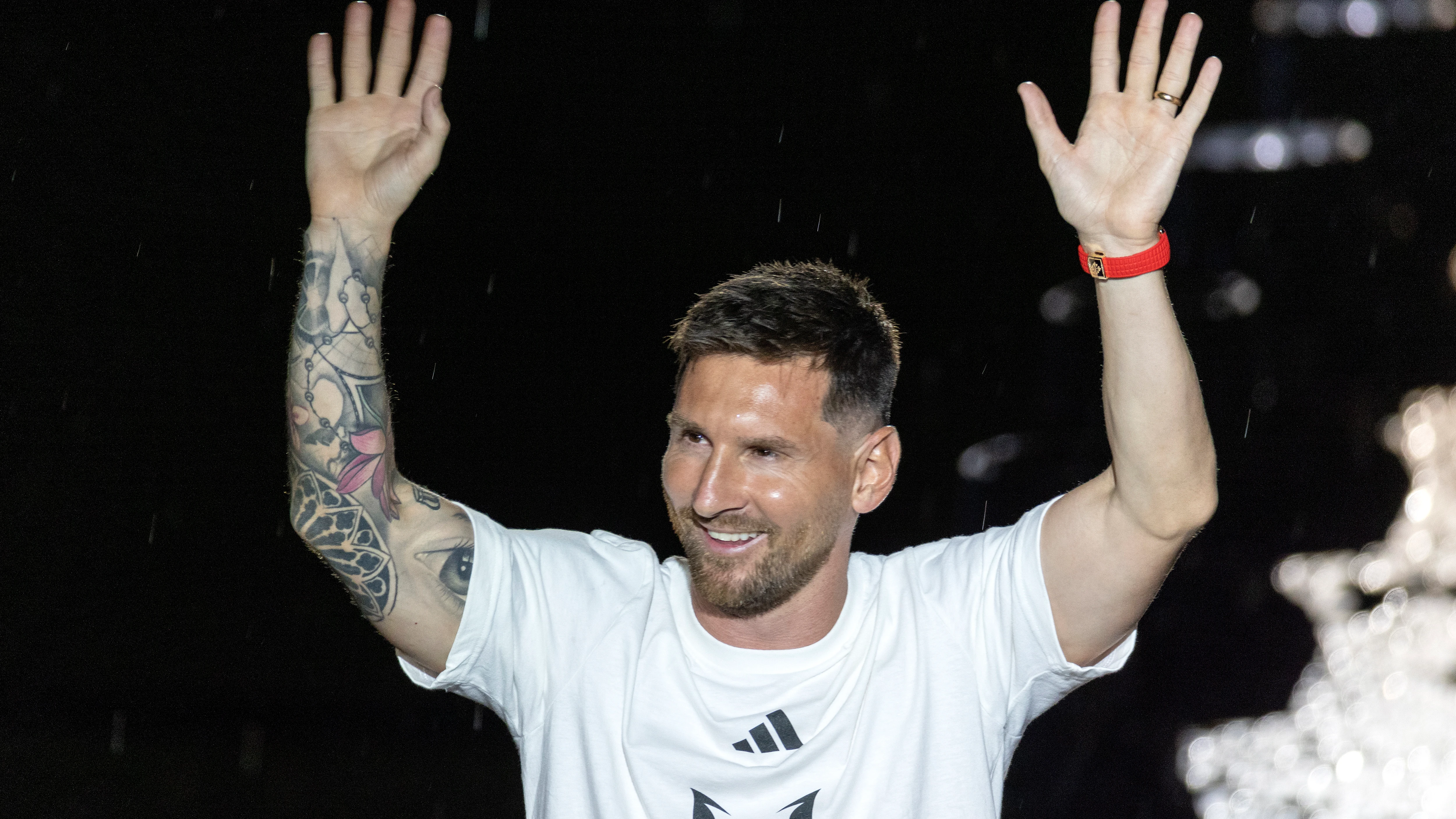 Leo Messi, en su presentación con el Inter Miami Leo Messi, en su presentación con el Inter Miami