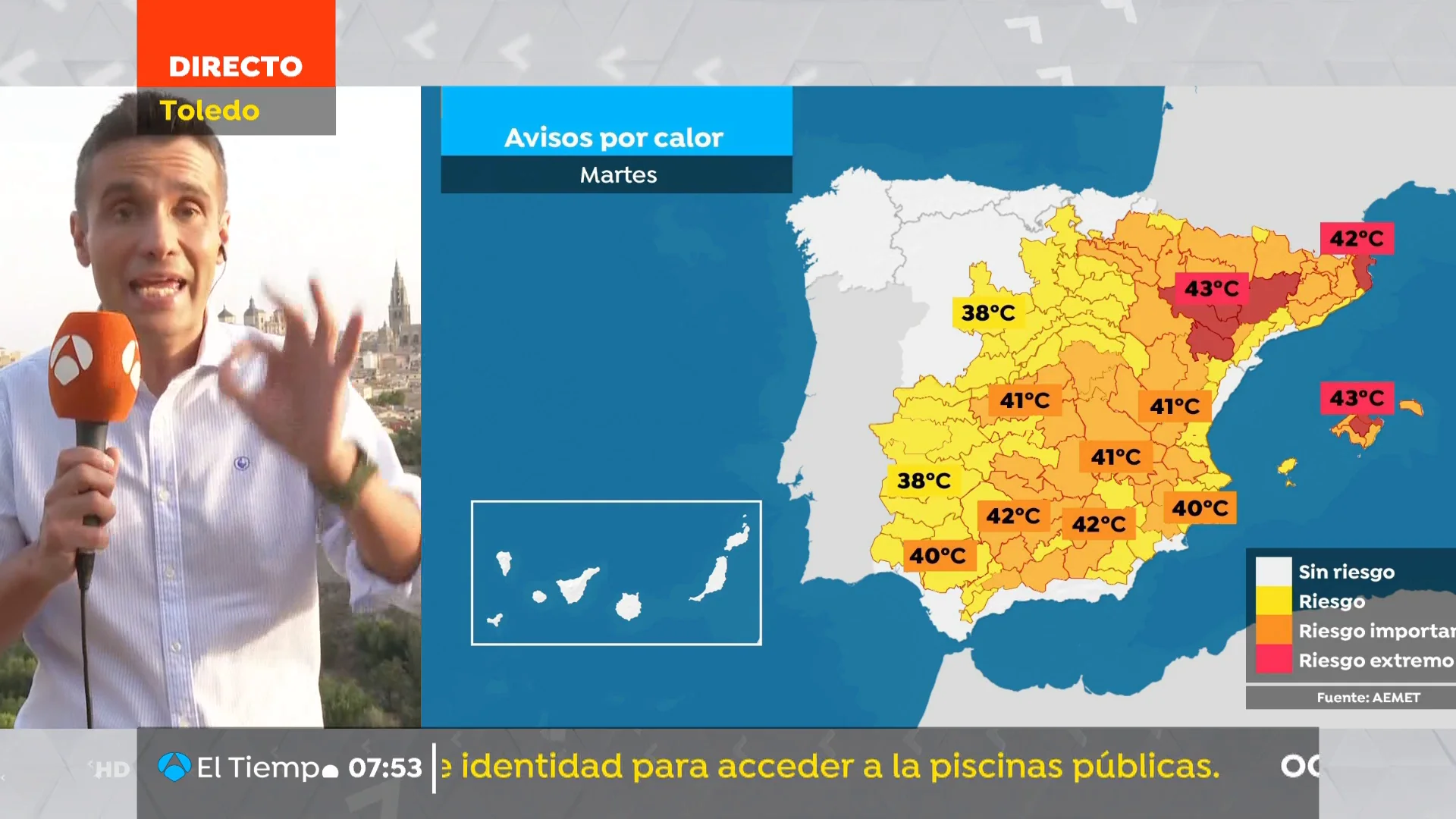 La previsi&oacute;n del tiempo hoy