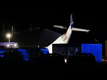 Imagen de la avioneta accidentada Imagen de la avioneta accidentada