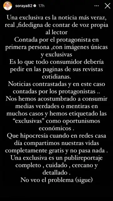 Soraya habla de la exclusiva de su boda Soraya habla de la exclusiva de su boda