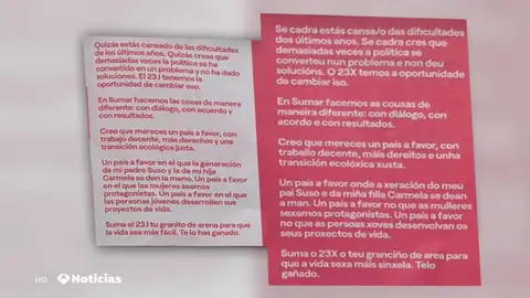 Los mensajes de los partidos en el mailing electoral Los mensajes de los partidos en el mailing electoral