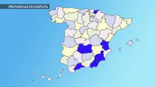 Provincias en disputa