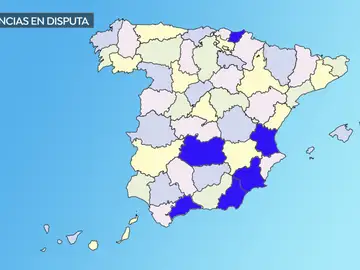 Provincias en disputa Provincias en disputa