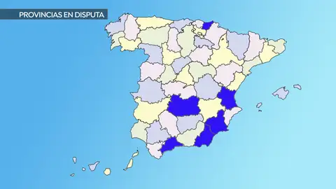 Provincias en disputa Provincias en disputa