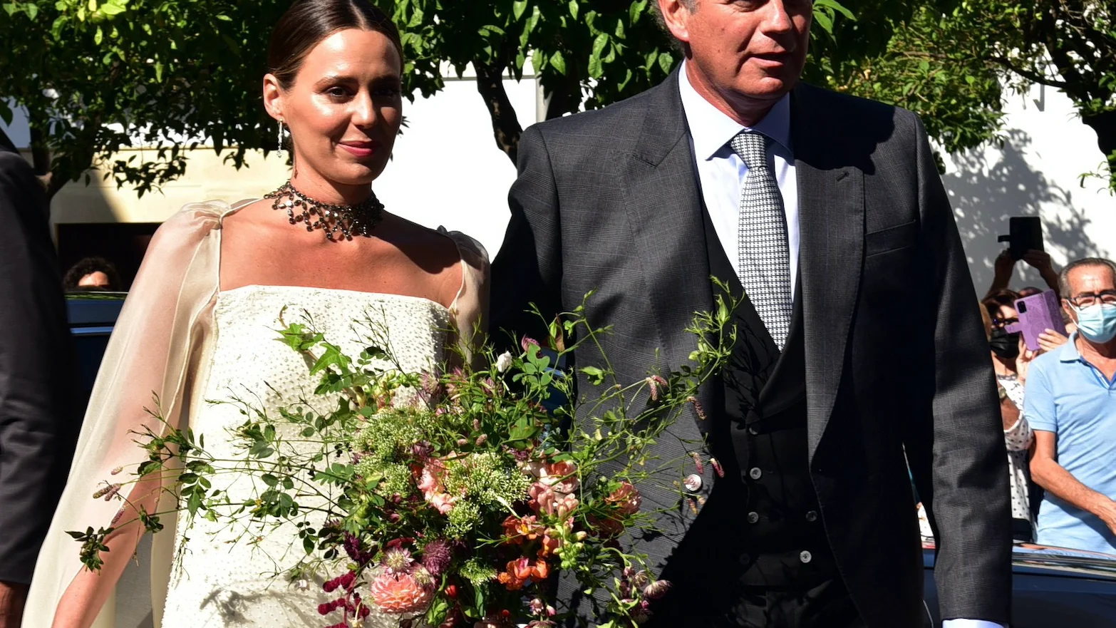 Bertín Osborne junto a su hija Claudia el día de su boda Bertín Osborne junto a su hija Claudia el día de su boda