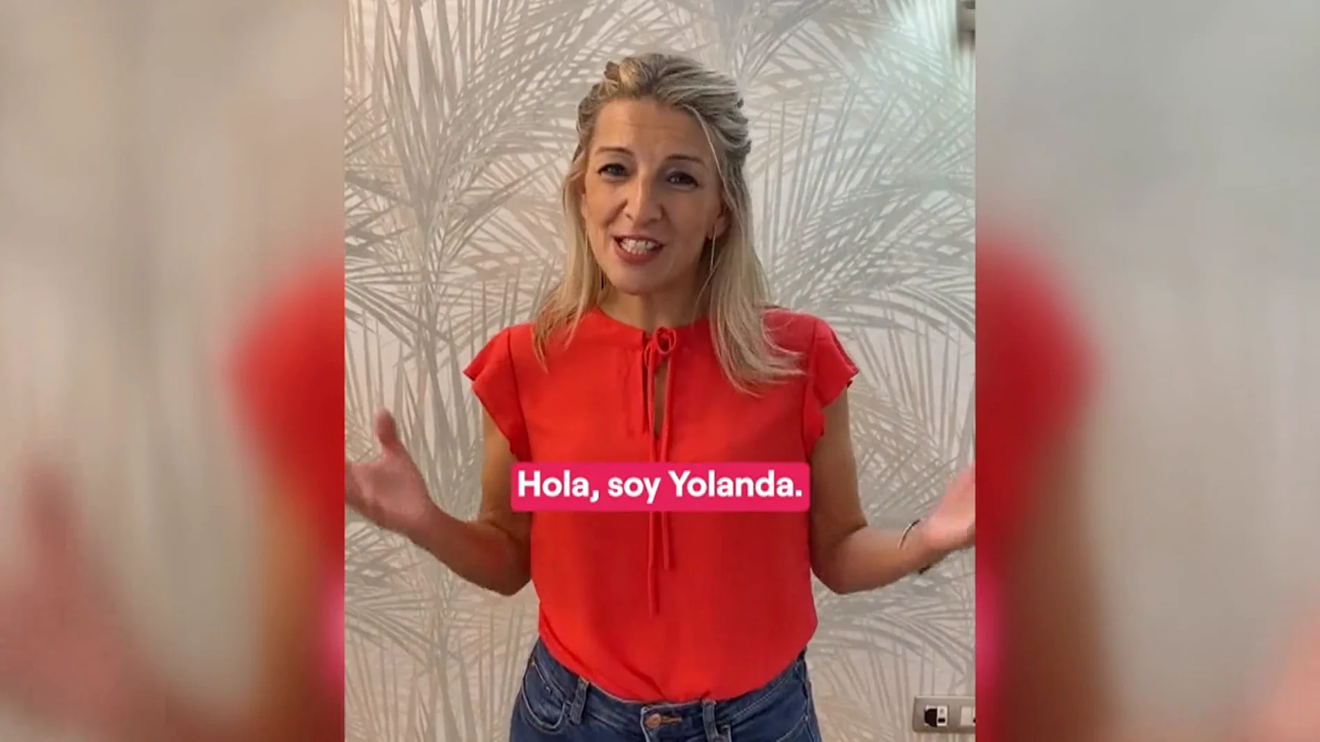 Yolanda Díaz se graba planchando en su último vídeo de campaña: "Me