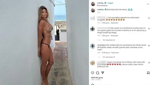 Los comentarios que ha recibido Makoke en su publicación Los comentarios que ha recibido Makoke en su publicación