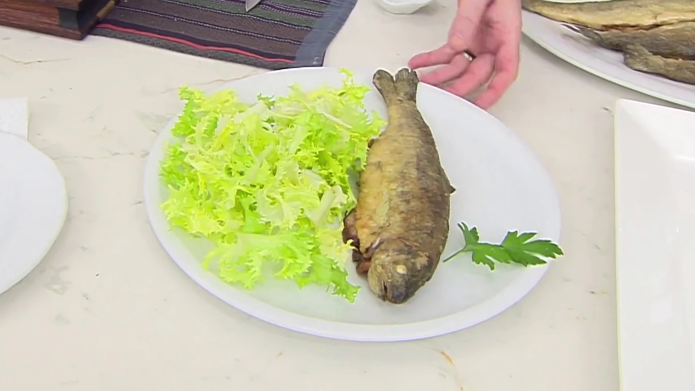 Trucha con panceta Trucha con panceta