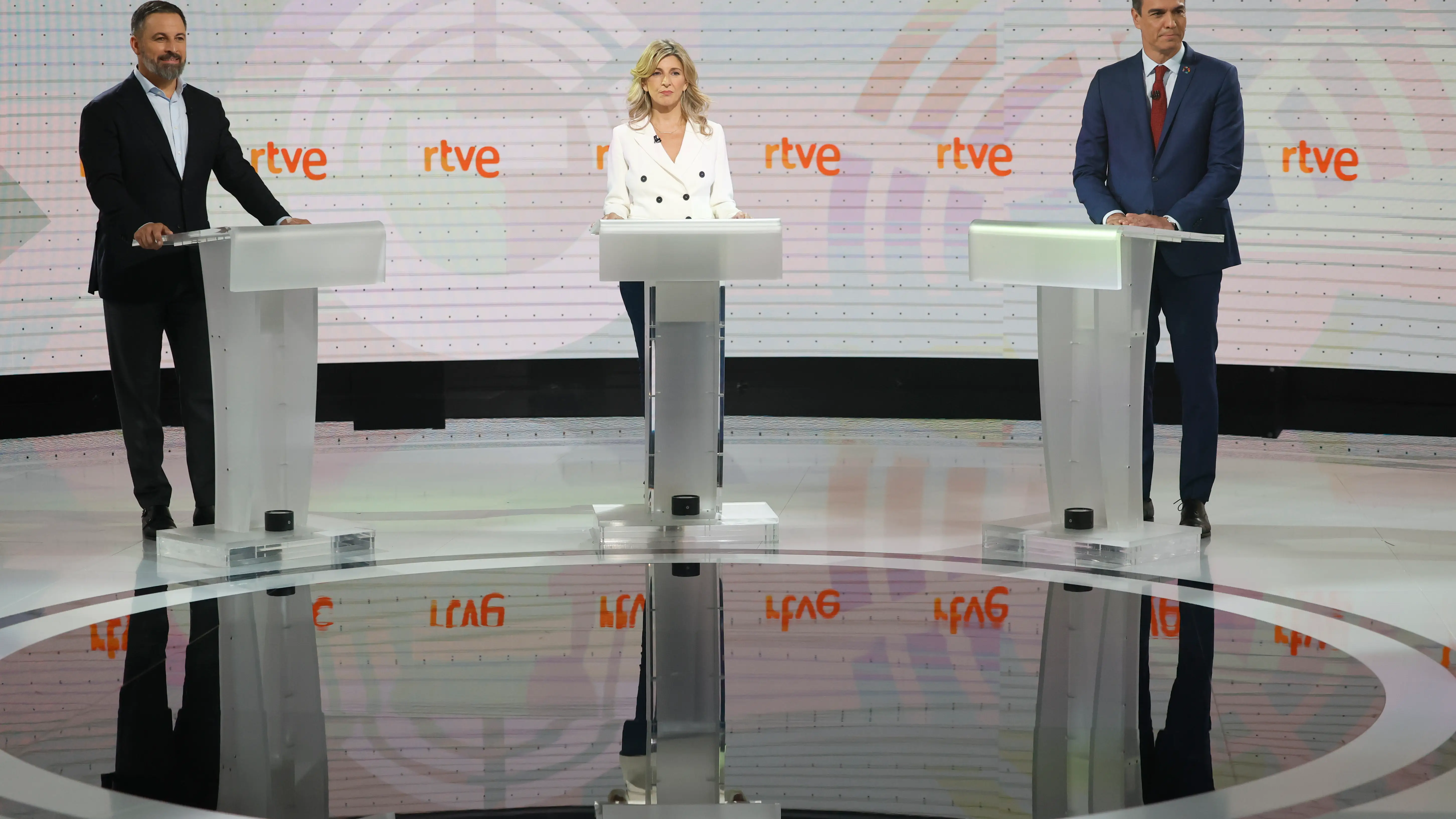 Santiago Abascal, Yolanda Díaz y Pedro Sánchez Santiago Abascal, Yolanda Díaz y Pedro Sánchez