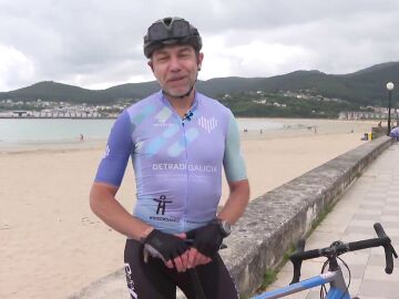 El ciclista amateur Santiago López Chao