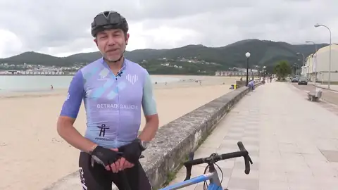 El ciclista amateur Santiago López Chao El ciclista amateur Santiago López Chao