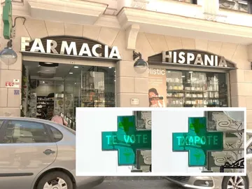 Imagen de otra farmacia que también sufrió el hackeo Imagen de otra farmacia que también sufrió el hackeo