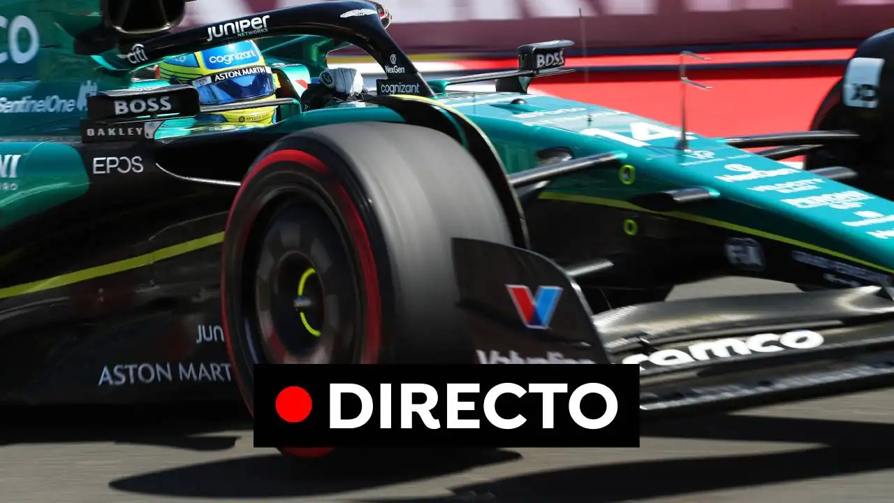 Fernando Alonso conduciendo el AM23 en los Libres 3 del GP de Hungría Fernando Alonso conduciendo el AM23 en los Libres 3 del GP de Hungría