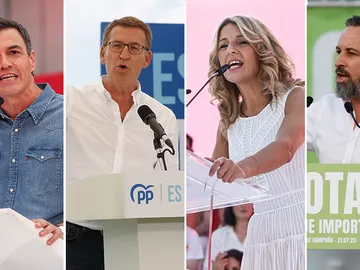 Imagen de archivo de los principales líderes y candidatos a las elecciones generales del 23J Imagen de archivo de los principales líderes y candidatos a las elecciones generales del 23J