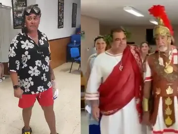 Dos votantes disfrazados en este 23J Dos votantes disfrazados en este 23J