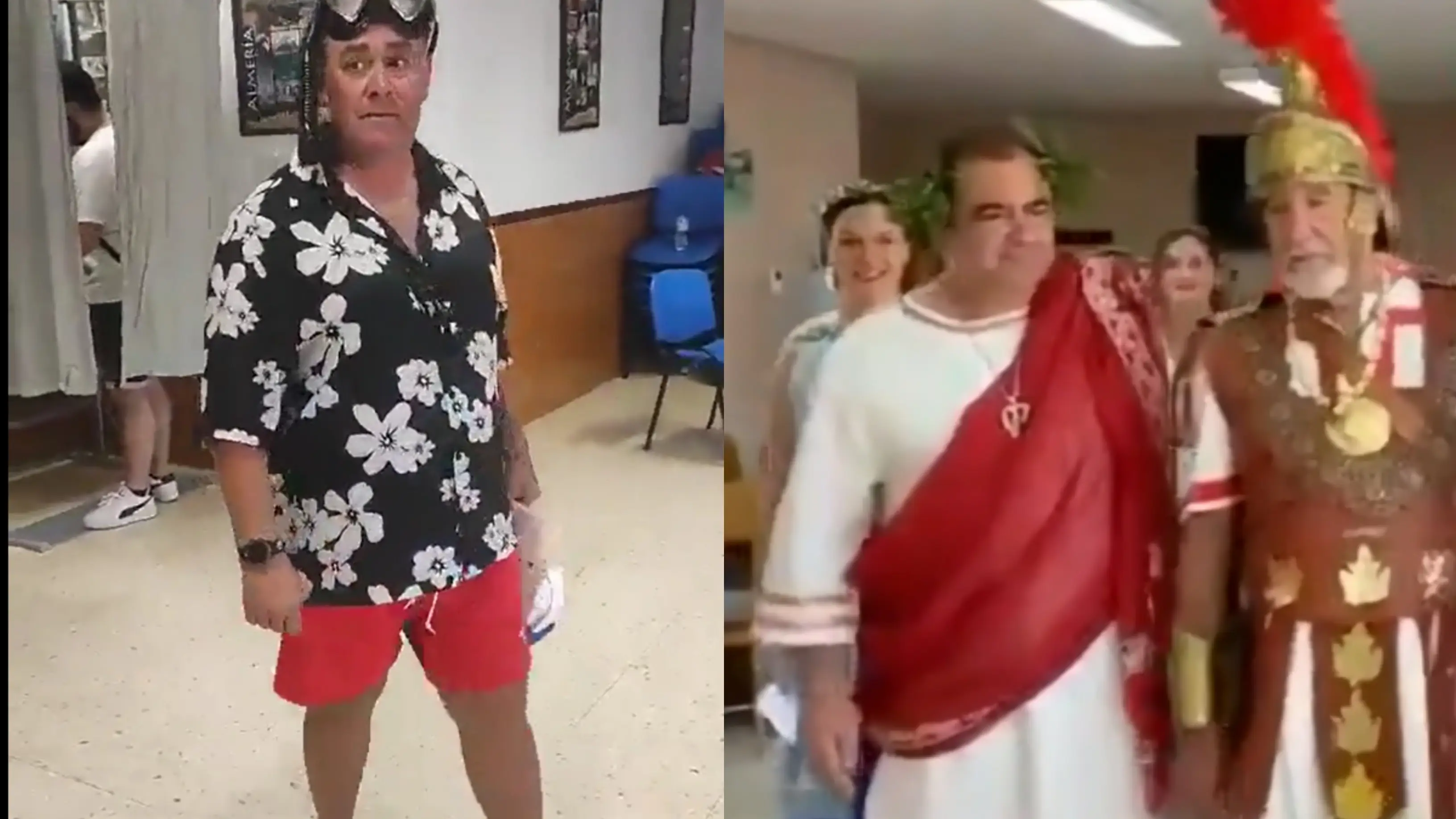 Dos votantes disfrazados en este 23J Dos votantes disfrazados en este 23J
