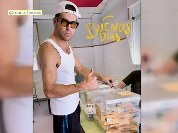 Mario Casas en Espejo Público. Mario Casas en Espejo Público.