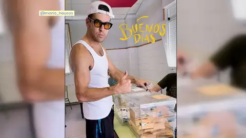 Mario Casas en Espejo Público. Mario Casas en Espejo Público.