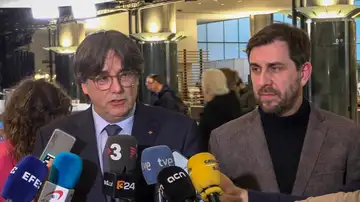 Carles Puigdemont y Toni Comín