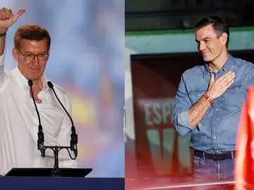 Alberto Núñez Feijóo y Pedro Sánchez Alberto Núñez Feijóo y Pedro Sánchez