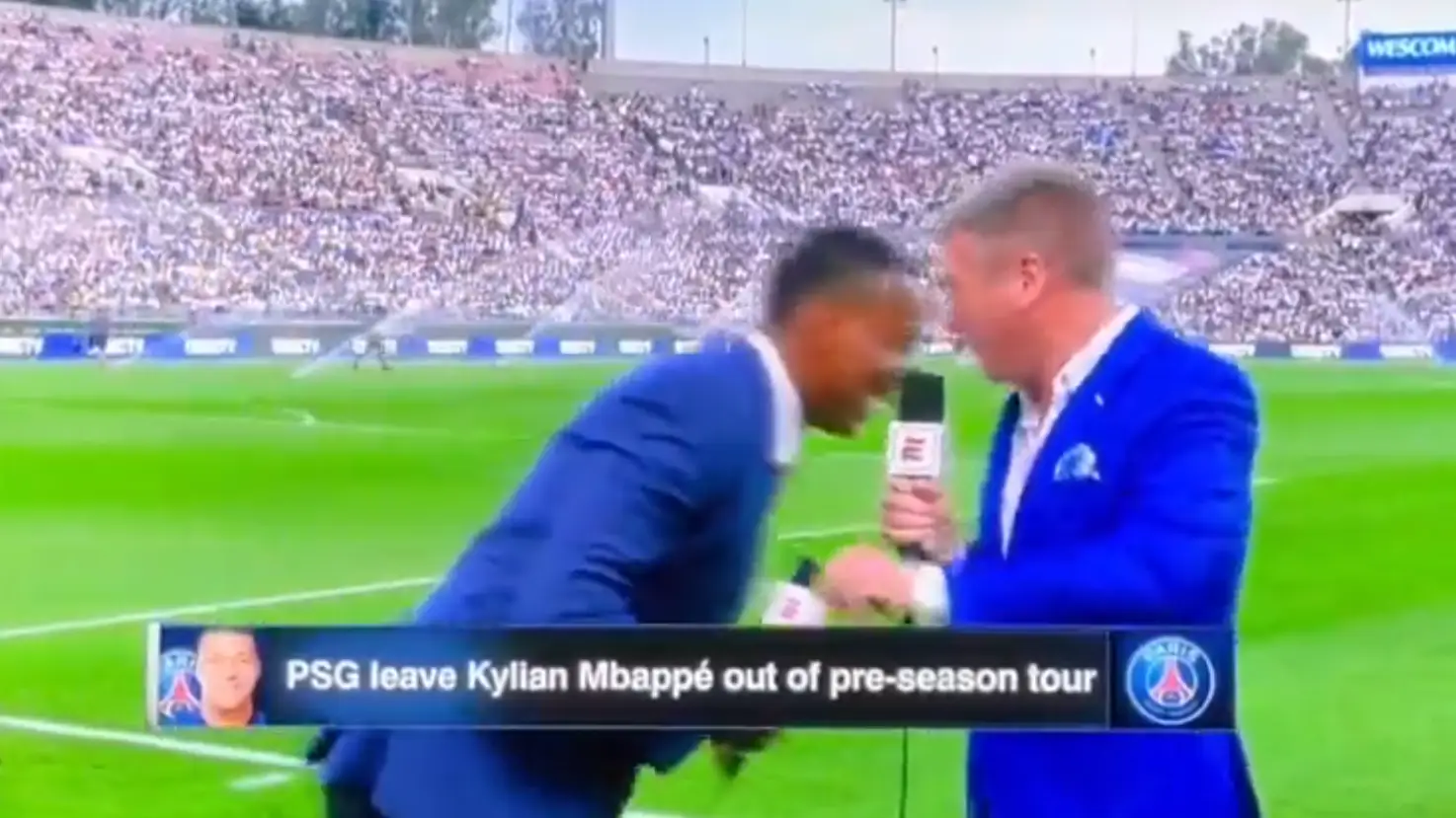 Shaka Hislop se desploma en directo Shaka Hislop se desploma en directo