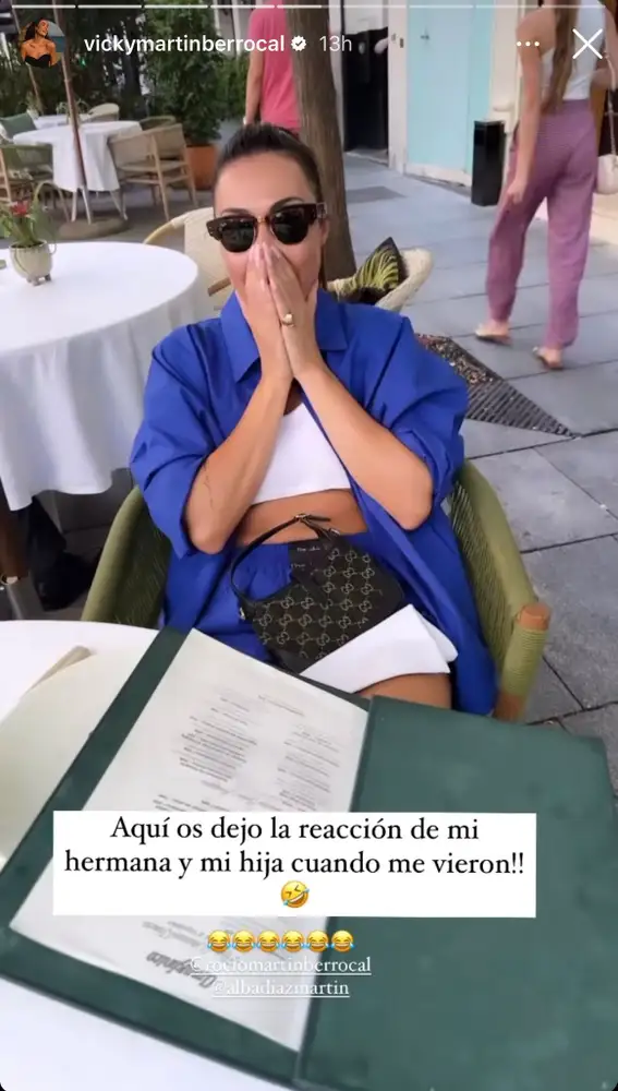 La reacción de la hermana de Vicky Martín Berrocal a su corte de pelo