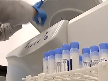 Tubos de ensayo en un laboratorio Tubos de ensayo en un laboratorio