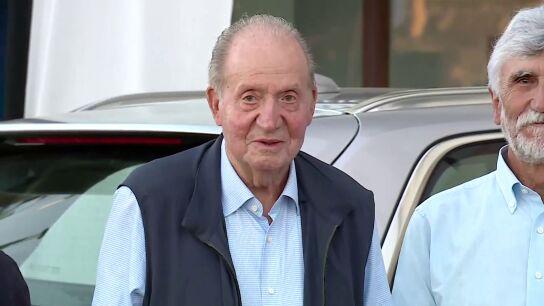 El rey em&eacute;rito en Sanxenxo