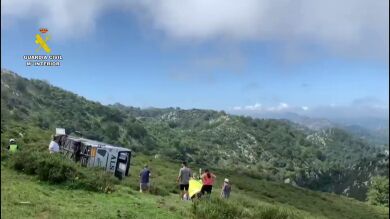 Se despeña en Covadonga un autobús lleno de niños: 10 heridos graves y 7 hospitalizados