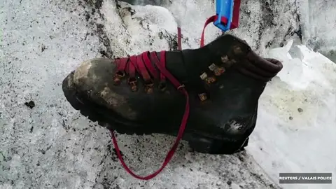 Encuentran los restos de un alpinista desaparecido en Suiza en 1986