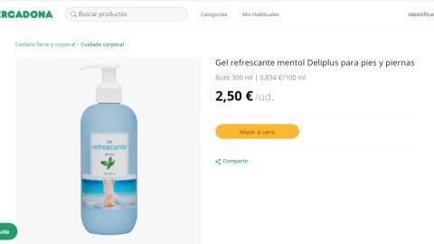 Gel refrescante