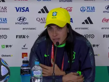 Marta Vieira da Silva, en rueda de prensa Marta Vieira da Silva, en rueda de prensa
