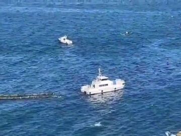 Barco que ha vertido petróleo en Algeciras