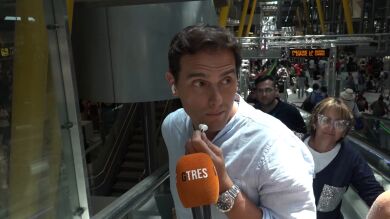 La reacción de Albert Rivera con una periodista: 