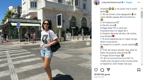 Vicky Martín Berrocal en short Vicky Martín Berrocal en short