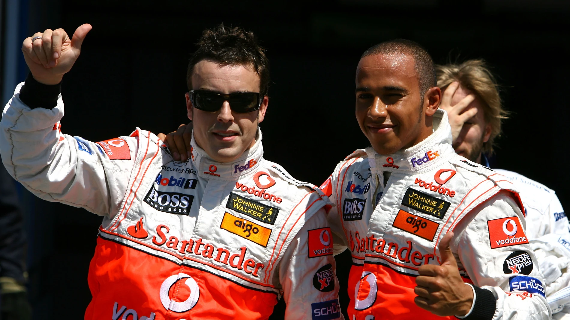 Fernando Alonso y Lewis Hamilton en McLaren 2007