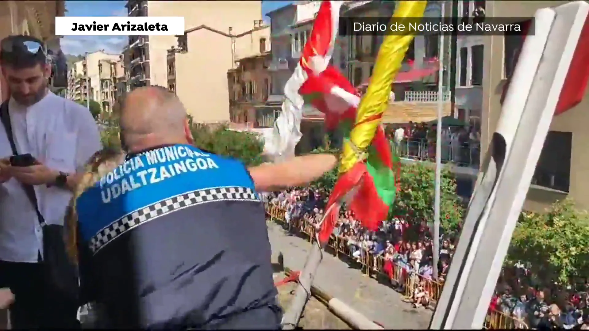 Edil de EH Bildu en las fiestas de Estella