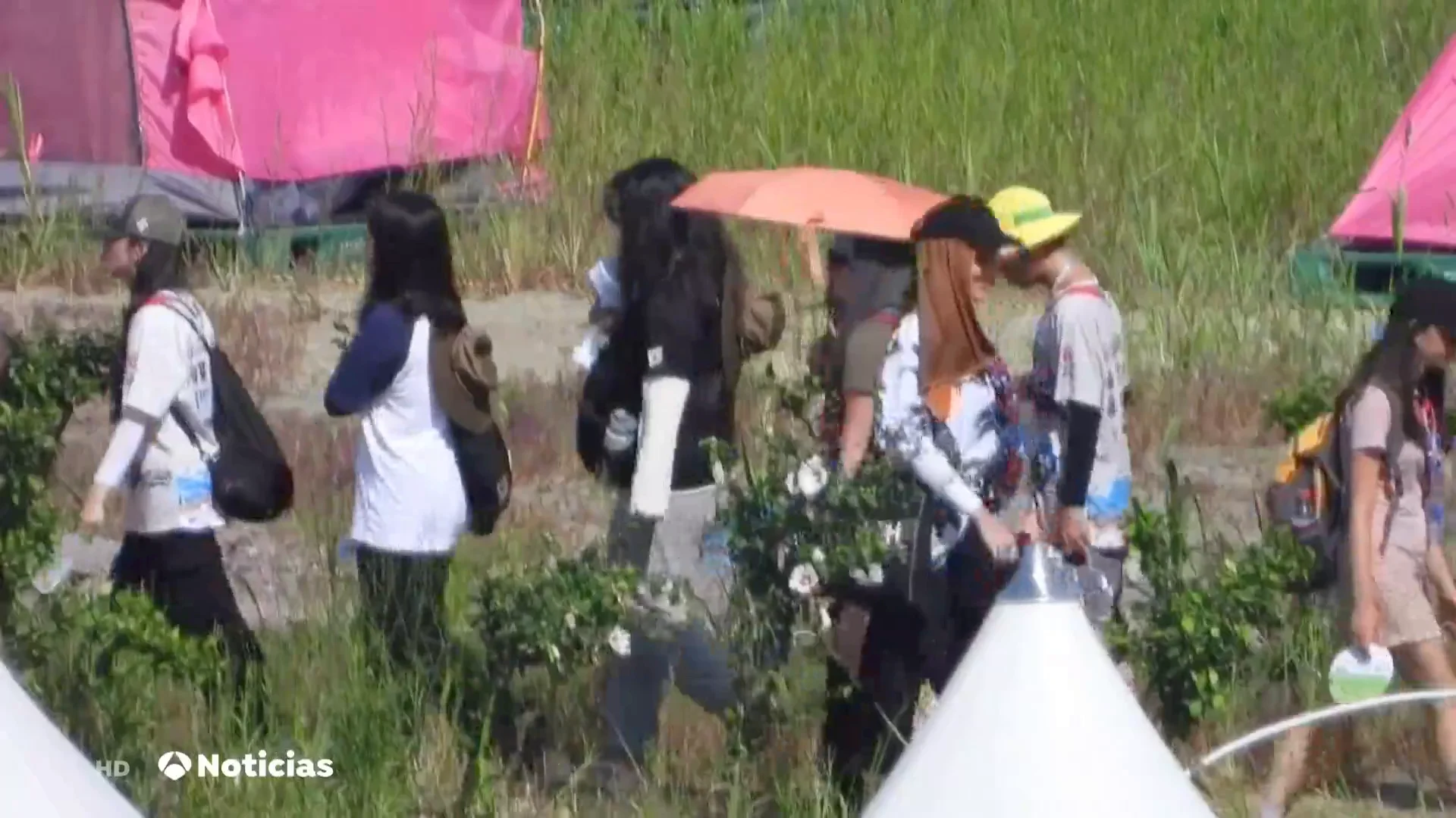 Los Scouts también sufren la ola de calor en Corea del Sur Los Scouts también sufren la ola de calor en Corea del Sur