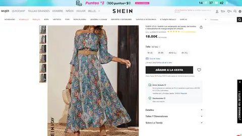 Vestido midi bohemio Vestido midi bohemio