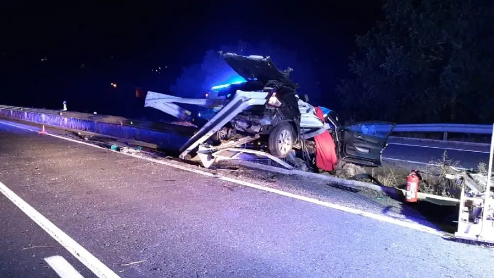Accidente de tr&aacute;fico en Chantada